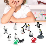 Maxbell 14Pcs Hand Painted Mini Penguin Figurines Model Party Favor Crafts for Kids