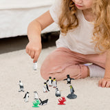 Maxbell 14Pcs Hand Painted Mini Penguin Figurines Model Party Favor Crafts for Kids