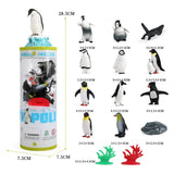 Maxbell 14Pcs Hand Painted Mini Penguin Figurines Model Party Favor Crafts for Kids