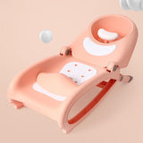 Maxbell Foldable Hair Washing Bed Stool Adjustable for Kids Girls Boys Toddler Pink