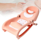 Maxbell Foldable Hair Washing Bed Stool Adjustable for Kids Girls Boys Toddler Pink