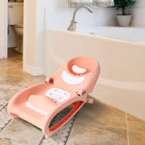 Maxbell Foldable Hair Washing Bed Stool Adjustable for Kids Girls Boys Toddler Pink