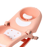 Maxbell Foldable Hair Washing Bed Stool Adjustable for Kids Girls Boys Toddler Pink