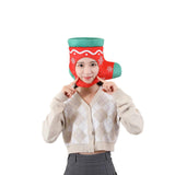 Maxbell Christmas Sock Plush Hat Headdress for Carnival Celebrations Christmas