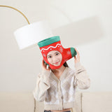 Maxbell Christmas Sock Plush Hat Headdress for Carnival Celebrations Christmas