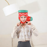 Maxbell Christmas Sock Plush Hat Headdress for Carnival Celebrations Christmas