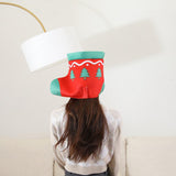 Maxbell Christmas Sock Plush Hat Headdress for Carnival Celebrations Christmas