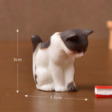 Maxbell Creative Mini Cat Figure Collection Handicraft for Automobile Office Cabinet Set C