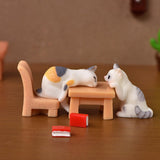 Maxbell Creative Mini Cat Figure Collection Handicraft for Automobile Office Cabinet Set C