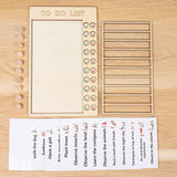 Maxbell Reusable Daily Schedule to Do List Board with Cardstocks for Adults Home
