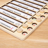 Maxbell Reusable Daily Schedule to Do List Board with Cardstocks for Adults Home