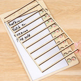 Maxbell Reusable Daily Schedule to Do List Board with Cardstocks for Adults Home