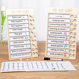 Maxbell Reusable Daily Schedule to Do List Board with Cardstocks for Adults Home
