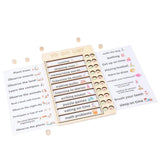 Maxbell Reusable Daily Schedule to Do List Board with Cardstocks for Adults Home