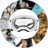 Maxbell Fashion Pet Sun Glasses Eye Wear Unisex Dog Sunglasses for Cats Photos Props White Frame Clear