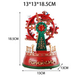Maxbell Christmas Wheel with LED Lights Collectible for Festive Home Office
