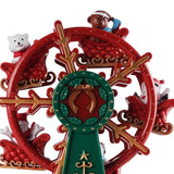 Maxbell Christmas Wheel with LED Lights Collectible for Festive Home Office