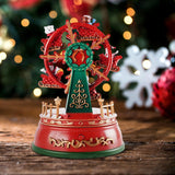 Maxbell Christmas Wheel with LED Lights Collectible for Festive Home Office