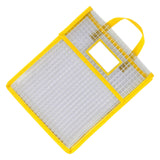 Maxbell Book Pouch Bags with Carrying Handle Handbag Mesh Storage Bag for Organize Yellow