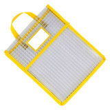 Maxbell Book Pouch Bags with Carrying Handle Handbag Mesh Storage Bag for Organize Yellow