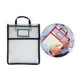 Maxbell Book Pouch Bags with Carrying Handle Handbag Mesh Storage Bag for Organize Black