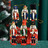 Maxbell 6Pcs Nutcrackers Figures Christmas Ornaments Collectible Nutcracker