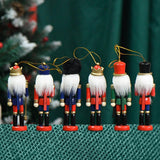 Maxbell 6Pcs Nutcrackers Figures Christmas Ornaments Collectible Nutcracker