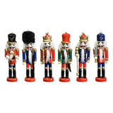 Maxbell 6Pcs Nutcrackers Figures Christmas Ornaments Collectible Nutcracker