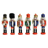 Maxbell 6Pcs Nutcrackers Figures Christmas Ornaments Collectible Nutcracker