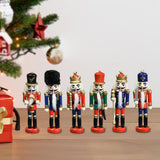 Maxbell 6Pcs Nutcrackers Figures Christmas Ornaments Collectible Nutcracker