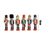 Maxbell 6Pcs Nutcrackers Figures Christmas Ornaments Collectible Nutcracker