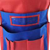 Maxbell Oxford Cloth Chairback Organizer and Label Slot for Classroom Daycare Red Blue