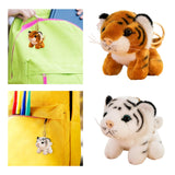 Maxbell Cartoon Cute Animal Keychain Pendant for Backpack Hangings Birthday Gifts White