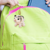 Maxbell Cartoon Cute Animal Keychain Pendant for Backpack Hangings Birthday Gifts White