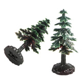 Maxbell 10Pcs Artificial Mini Christmas Tree for Architecture Landscape Desktop
