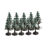 Maxbell 10Pcs Artificial Mini Christmas Tree for Architecture Landscape Desktop