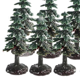 Maxbell 10Pcs Artificial Mini Christmas Tree for Architecture Landscape Desktop