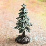 Maxbell 10Pcs Artificial Mini Christmas Tree for Architecture Landscape Desktop