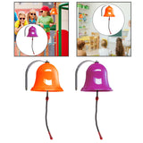 Maxbell Hanging Bells Wall Mounted Ship Bell Decoration Metal for Gift Girls Kids Orange