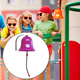 Maxbell Hanging Bells Wall Mounted Ship Bell Decoration Metal for Gift Girls Kids Violet