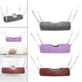 Maxbell Hamster Hammock Hamster House Cage Nest Hamster Bed for Sugar Glider Parrot Gray