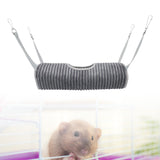 Maxbell Hamster Hammock Hamster House Cage Nest Hamster Bed for Sugar Glider Parrot Gray