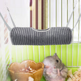 Maxbell Hamster Hammock Hamster House Cage Nest Hamster Bed for Sugar Glider Parrot Gray
