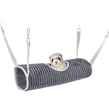 Maxbell Hamster Hammock Hamster House Cage Nest Hamster Bed for Sugar Glider Parrot Gray