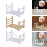 Maxbell Wooden Baby Photo Prop Bed Decoration Modern Fashion Photo Background Props option 1