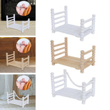 Maxbell Wooden Baby Photo Prop Bed Decoration Modern Fashion Photo Background Props option 1