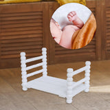Maxbell Wooden Baby Photo Prop Bed Decoration Modern Fashion Photo Background Props option 1