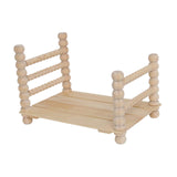 Maxbell Wooden Baby Photo Prop Bed Decoration Modern Fashion Photo Background Props option 2