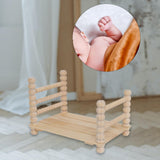 Maxbell Wooden Baby Photo Prop Bed Decoration Modern Fashion Photo Background Props option 2