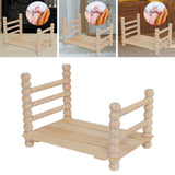 Maxbell Wooden Baby Photo Prop Bed Decoration Modern Fashion Photo Background Props option 2